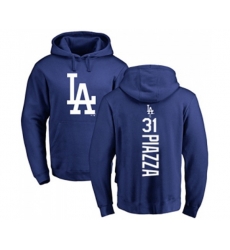 Los Angeles Dodgers #31 Mike Piazza Royal Blue Backer Pullover Hoodie
