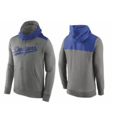 Los Angeles Dodgers Nike Gray Cooperstown Collection Hybrid Pullover Hoodie