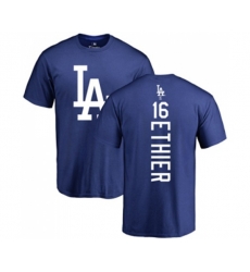 Los Angeles Dodgers #16 Andre Ethier Replica Blue Road Cool Base Baseball T-Shirt