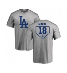 Los Angeles Dodgers #18 Kenta Maeda Gray RBI T-Shirt