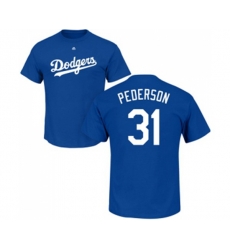 Los Angeles Dodgers #31 Joc Pederson Royal Blue Name & Number T-Shirt