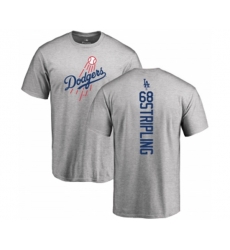 Los Angeles Dodgers #68 Ross Stripling Ash Backer T-Shirt