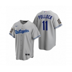 Los Angeles Dodgers A.J. Pollock Gray 2020 World Series Replica Road Jersey