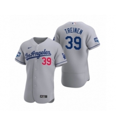 Los Angeles Dodgers Blake Treinen Gray 2020 World Series Champions Road Authentic Jersey