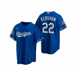 Los Angeles Dodgers Clayton Kershaw Royal 2020 World Series Replica Jersey