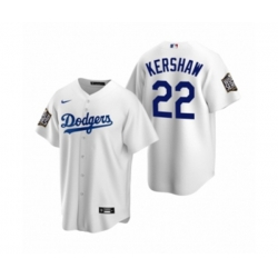 Los Angeles Dodgers Clayton Kershaw White 2020 World Series Replica Jersey