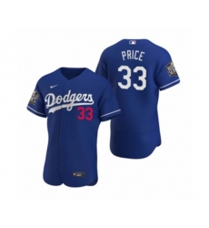 Los Angeles Dodgers David Price Nike Royal 2020 World Series Authentic Jersey