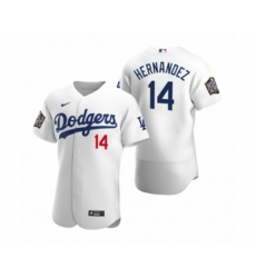 Los Angeles Dodgers Enrique Hernandez Nike White 2020 World Series Authentic Jersey