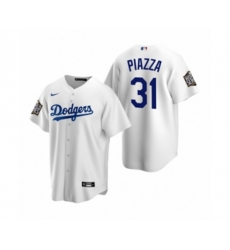 Los Angeles Dodgers Mike Piazza White 2020 World Series Replica Jersey