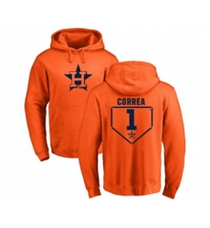 Houston Astros #1 Carlos Correa Orange RBI Pullover Hoodie