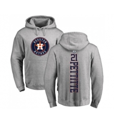 Houston Astros #21 Andy Pettitte Ash Backer Pullover Hoodie