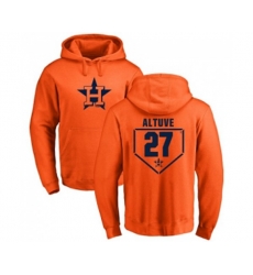 Houston Astros #27 Jose Altuve Orange RBI Pullover Hoodie