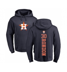 Houston Astros #30 Hector Rondon Navy Blue Backer Pullover Hoodie