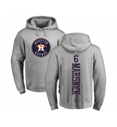 Houston Astros #6 Jake Marisnick Ash Backer Pullover Hoodie