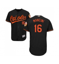 Baltimore Orioles #16 Trey Mancini Black Alternate Flex Base Authentic Collection Baseball Jersey