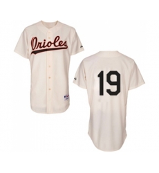Baltimore Orioles #19 Chris Davis Authentic Cream 1954 Turn Back The Clock Baseball Jersey