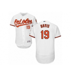 Baltimore Orioles #19 Chris Davis White Flexbase Authentic Collection MLB Jersey