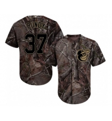 Baltimore Orioles #37 Dylan Bundy Authentic Camo Realtree Collection Flex Base Baseball Jersey