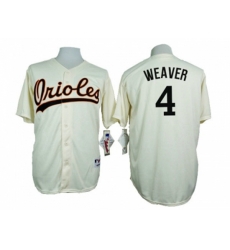 Baltimore Orioles #4 Earl Weaver Cream 1954 Turn Back The Clock Throwback Stitched Baseball Jersey