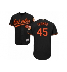 Baltimore Orioles #45 Mark Trumbo Black Flexbase Authentic Collection MLB Jersey