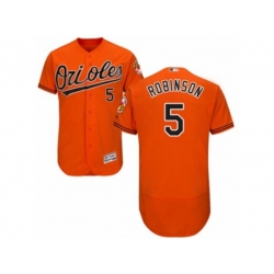 Baltimore Orioles #5 Brooks Robinson Orange Flexbase Authentic Collection MLB Jersey