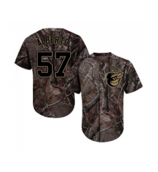 Baltimore Orioles #57 Hanser Alberto Authentic Camo Realtree Collection Flex Base Baseball Jersey