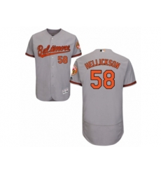 Baltimore Orioles #58 Jeremy Hellickson Grey Flexbase Authentic Collection MLB Jersey