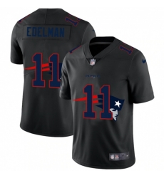 New England Patriots #11 Julian Edelman Black Nike Black Shadow Edition Limited Jersey