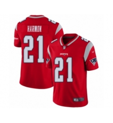 New England Patriots #21 Duron Harmon Limited Red Inverted Legend Football Jersey