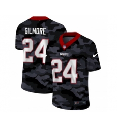 New England Patriots #24 Stephon Gilmore 2020 Nike Camo Salute to Service Limited Jersey