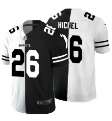 New England Patriots #26 Sony Michel Black V White Peace Split Nike Vapor Untouchable Limited NFL Jersey