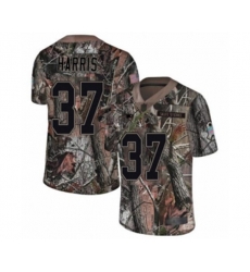 New England Patriots #37 Damien Harris Camo Rush Realtree Limited Football Jersey