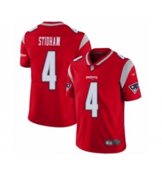 New England Patriots #4 Jarrett Stidham Limited Red Inverted Legend Football Jersey
