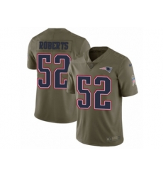 New England Patriots #52 Elandon Roberts Limited Olive 2017 Salute to Service NFL Jersey