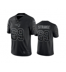 New England Patriots #69 Cole Strange Black Reflective Limited Stitched Football Jersey
