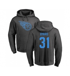 Tennessee Titans #31 Kevin Byard Ash One Color Pullover Hoodie