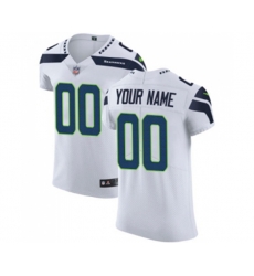 Seattle Seahawks Customized White Vapor Untouchable Custom Elite Football Jersey