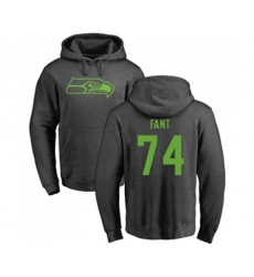 Seattle Seahawks #74 George Fant Ash One Color Pullover Hoodie