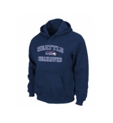 Seattle Seahawks Heart & Soul Pullover Hoodie Black D.Blue
