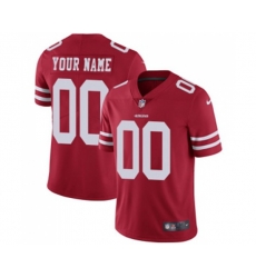 San Francisco 49ers Customized Red Team Color Vapor Untouchable Limited Player Football Jersey