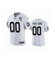 Las Vegas Raiders Custom White 2020 Inaugural Season Vapor Limited Jersey