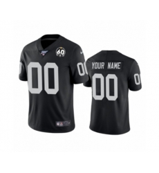 Oakland Raiders Customized Black 60th Anniversary Team Color Vapor Untouchable Limited Player Football Jersey