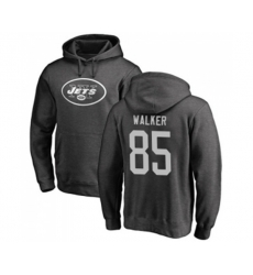 New York Jets #85 Wesley Walker Ash One Color Pullover Hoodie