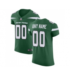 New York Jets Customized Elite Green Team Color Football Jersey