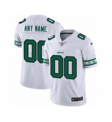 New York Jets Customized White Team Logo Cool Edition Jersey