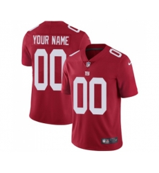 New York Giants Customized Red Alternate Vapor Untouchable Limited Player Football Jersey