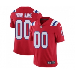 New England Patriots Customized Red Alternate Vapor Untouchable Limited Player Football Jersey