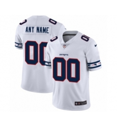 New England Patriots Customized White Team Logo Cool Edition Jersey
