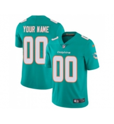 Miami Dolphins Customized Aqua Green Team Color Vapor Untouchable Limited Player Football Jersey