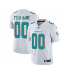 Miami Dolphins Customized White Vapor Untouchable Limited Player Football Jersey